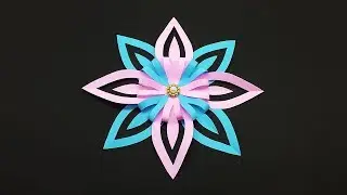 Christmas Snowflakes DIY - 3D Paper Snowflake - Christmas Craft Decoration Ideas