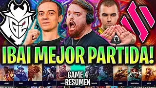 IBAI CASTEA LA MEJOR PARTIDA DE LA SEMIFINAL! - G2 vs BDS Game 4 PLAYOFFS LEC VERANO 2024 ESPAÑOL