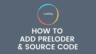 How to Add Custom Preloader in Website using HTML , CSS & JavaScript with source code in Hindi