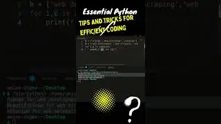 Essential #python  Tips and Tricks for Efficient #coding