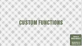 Code Your Own Custom PHP Functions