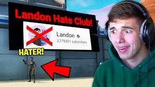 I Secretly Joined His "LANDON HATE CLUB".. then it got serious.. (Fortnite)