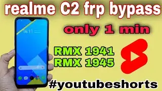 realme C2 frp bypass #youtubeshorts