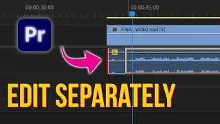 Edit Video Audio Separately In Premiere Pro 2022 #shorts #premierepro