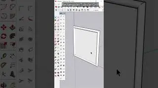 Rectangular & Tubular Grills With 1001Bit Tools In SketchUp #shorts #sketchup #3dmodeling #cad