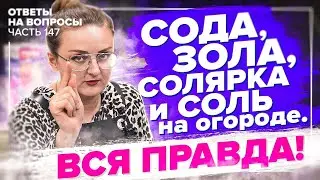 СОДА, СОЛЬ, СОЛЯРКА и ЗОЛА на огороде! Применять или нет? Отвечаем на ваши вопросы