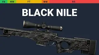 AWP Black Nile - Skin Float And Wear Preview