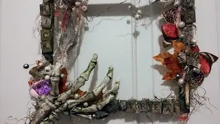 Halloween Frame, Door Decor.