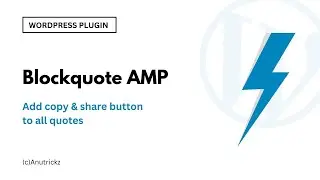 Blockquote amp ⚡ - wordpress plugin | add copy & share buttons to quotes