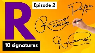 ▶️ R Signatures |✍️ R Signature style | signature ideas for letter r