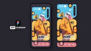 Fashion Futuristic App UI Design in Figma: Step-by-Step Web Design Tutorial