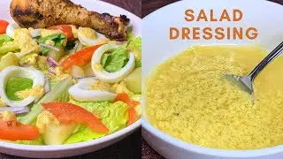 How to make AFRICAN SALAD DRESSING || Sauce Vinaigrette Salade