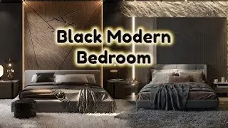 150+ All Black Modern Bedroom Design: Best Ideas in Dark colors to your inspiration