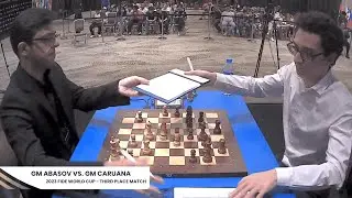 Abasov Wins vs. Caruana | 2023 FIDE World Cup