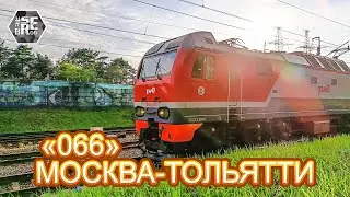 Двухэтажный поезд Москва-Тольятти 066. На перегоне Люберцы-Раменское