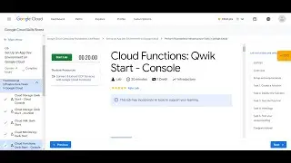 Cloud Functions: Qwik Start - Console|| GSP081|| 