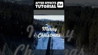 Как сделать Снежную анимацию текста в After Effects - Intro After Effects tutorial