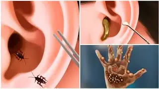 ASMR|ear pimple blackhead care|sebaceous cyst removal| Ear cleaning|Earwax Removal