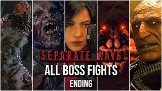 Resident Evil 4 Remake Separate Ways DLC All Boss Fights + Ending (HARDCORE/2K60fps)