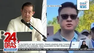 VP Duterte at Rep. Duterte, pinag-usapan ang tungkol sa liderato ng kamara; mga... | 24 Oras Weekend