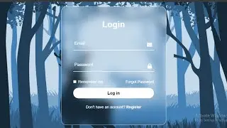 Master Glassmorphism: Build a Stylish Login Form with HTML/CSS! || Website Design