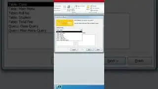 How to create Query in MS Access
