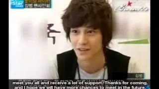 Kim Bum @ Bonjuk Fan Signing [Eng Sub]