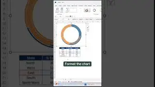 How to create a redial bar chart in Excel #piechart #graph #advancedexcel #microsoftoffice