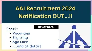 AAI Recruitment 2024