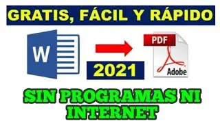 Como convertir un documento de world a PDF sin programas - Documento de world a PDF