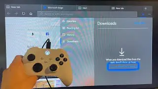 Xbox Series X/S: How to View Download Files in Internet Web Browser Tutorial! (Microsoft Edge) 2023