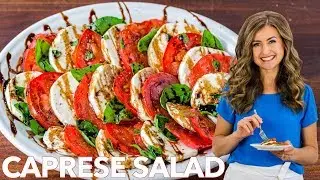 Easy Caprese Salad Recipe with Balsamic Glaze