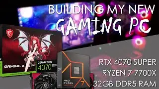 BUILDING My New GAMING PC | RTX 4070 Super (MSI MLG EDITION) - Ryzen 7 7700X CPU - 32GB DDR5 RAM