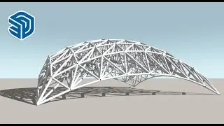 How to Quickly Create a Space Frame Structure in SketchUp