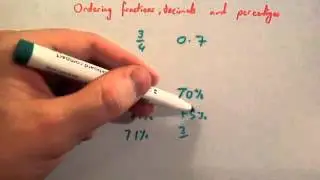 Ordering fractions decimals percentages - Corbettmaths