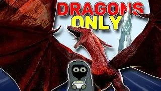 I Replaced Everything With The Dragon! - ARK 100 Days