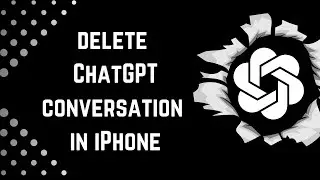 How to CLEAR ChatGPT conversation in iPhone