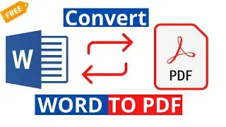 how to convert word to pdf  || convert word to pdf in laptop/pc || windows 10 || 2022