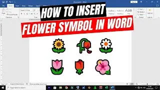 How to insert flower symbol in Microsoft Word (Shortcut)