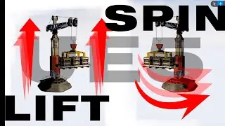 UE5 Crane Blueprint. Spin. Lift Cargo.