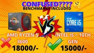 AMD RYZEN 5 3600 VS intel i5-10400f | BENCHMARKS INCLUDED | FULL DETAILED COMPARISON AND REVIEW