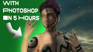 Sukuna Cosplay With Photoshop | Timelapse |