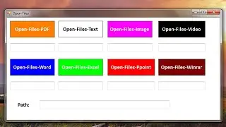 How To Create Program [ Open Files List Using Csharp/WinForms ] in C#/WinForms