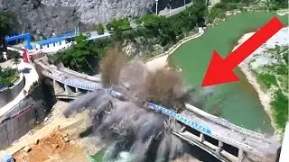 Watch a bridge in China get demolished within 3 seconds.