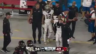 Chris Olave gets lit up