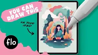 You Can Draw This Vector Style Illustration in PROCREATE - Step by Step Procreate Tutorial