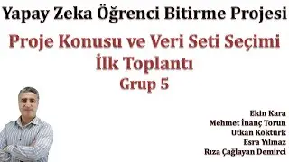 Yapay Zeka ile Bitirme Projesi: Proje Konusu ve Veri Seti Seçimi | İlk Grup Toplantısı Örnek 5