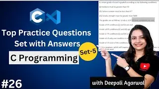 C MCQs | C MCQs Practice Questions and Answers | Practice Set-5 | C Programming Tutorial #26