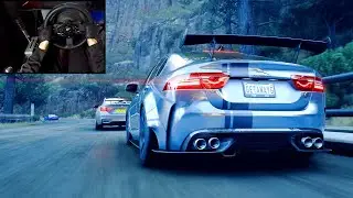 Jaguar XE SV Project 8 (Goliath Race) - Forza Horizon 5 | Steering Wheel Gameplay