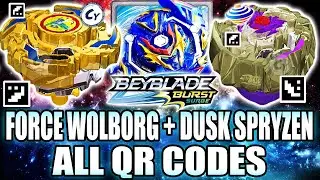 FORCE WOLBORG QR CODE DUSK SPRYZEN QR CODE ALL WAVE 2 PACKS QR CODES BEYBLADE BURST APP QR CODES